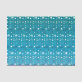 Snyggt, turkos och vit, stjärnor och snöflingor