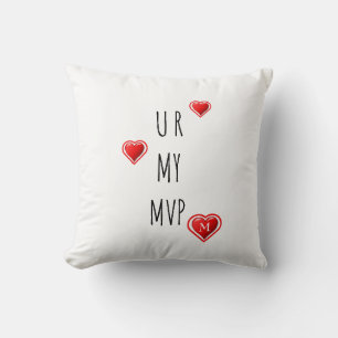 Snyggt U MY MVP Monogram Valentine Kudde