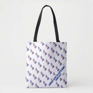 Snyggt UK UNION JACK FLAGGA Scripture Bible Isaiah Tygkasse