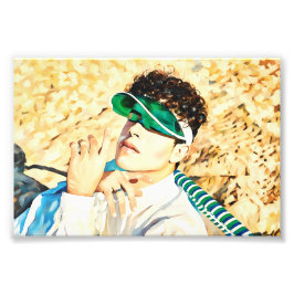 Snyggt Unga Vuxarna som frigör utomhus Fototryck