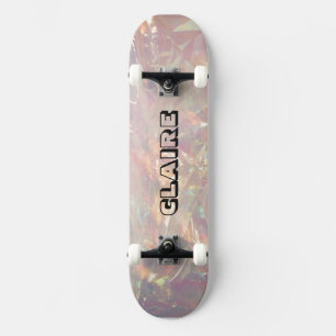 Snyggt Unikt Namn Samlarobjekt Holografisk Mini Skateboard Bräda 18,5 Cm