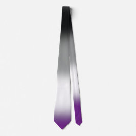 Snyggt Unisex Asexuellt Pride Tie, Ace Flagga Tie Slips