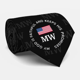 Snyggt USA AMERICAN Monogram Neck Tie Slips