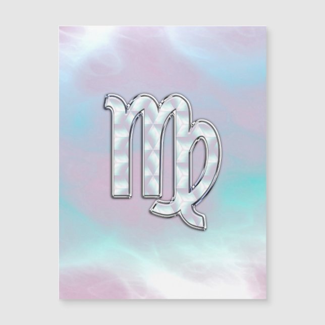 Snyggt Våg Zodiac Sign Nacre Mor av Pearl (Framsida)