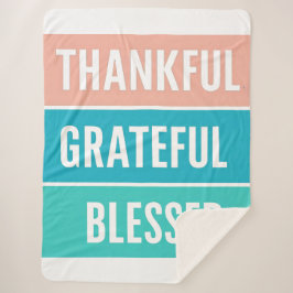 Snyggt välsignad, tacksam och tacksam Thanksgiving