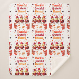 Snyggt välsignad, tacksam och tacksam Thanksgiving