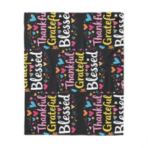 Snyggt välsignad, tacksam och tacksam Thanksgiving