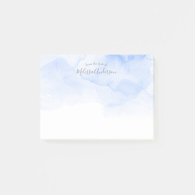 Snyggt, vattenfärg, modern, Trendig, Chic Post-it Block (Framsida)