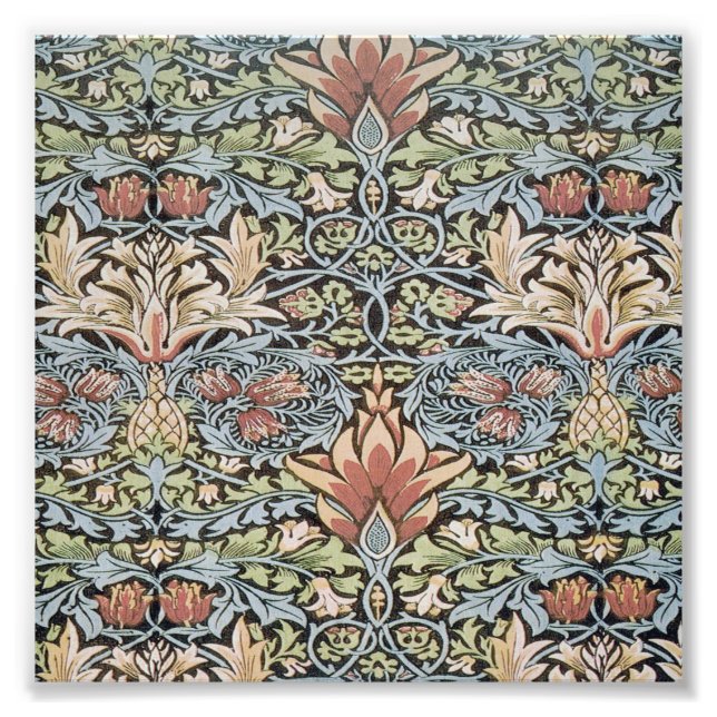 Snyggt verk av William Morris, Art nouveau, Beaut Fototryck (Framsidan)