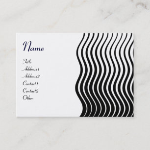 SNYGGT VINKAR MONOGRAM, svartvit rosa Visitkort