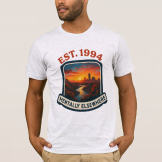 Snyggt Vintage Grafikcitat T-shirt