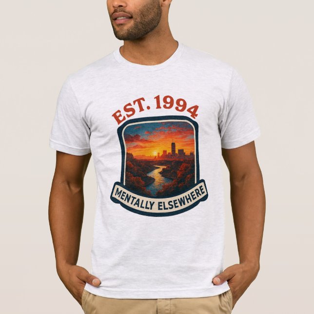 Snyggt Vintage Grafikcitat T-shirt (Framsida)