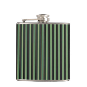 Snyggt Vintage Olive Sage Grönt Black 3D Stripe Fickplunta