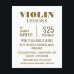 Snyggt Violin Lessons Reklam Flygblad<br><div class="desc">Snyggt Violin Lessons Reklam Flyers av Affärskortet Store.</div>