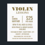 Snyggt Violin Lessons Reklam Flygblad<br><div class="desc">Snyggt Violin Lessons Reklam Flyers av Affärskortet Store.</div>