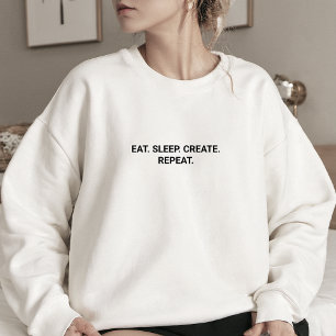 Snyggt Vit trötthet Skapa Upprepa slump T Shirt
