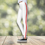 Snyggt Vita ben med röd sida rand Leggings<br><div class="desc">Dessa eleganta och bekväma vita ben med fetstil rand är perfekten som tillägg till vardroppen i avslappnaden. Designade för både fitness och mode erbjuder de en smickrande passning och stil som fångar öga. Oavsett om du är på väg till gymmet eller kör ärenden, ger de här benen perfekten komfort och...</div>