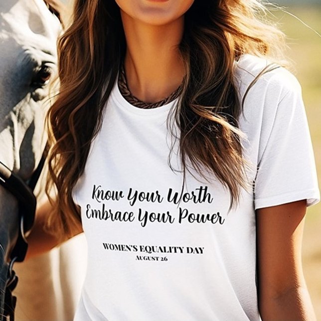 Snyggt Vita KVINNORS JÄMSTÄLLDAGAR T Shirt (Skapare uppladdad)