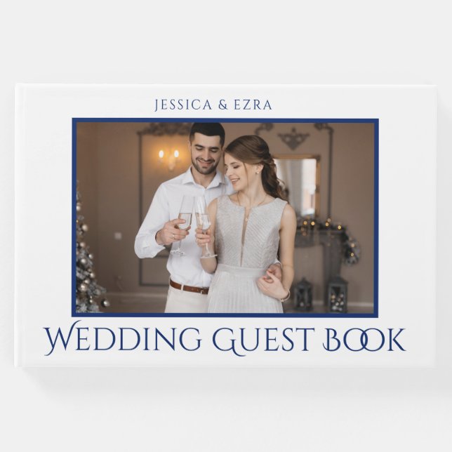 Snyggt, vitt och blått | Foto Gästböcker (Framsida)