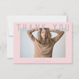 snyggt voguish rosa chic Smart grad-foto Tack Kort