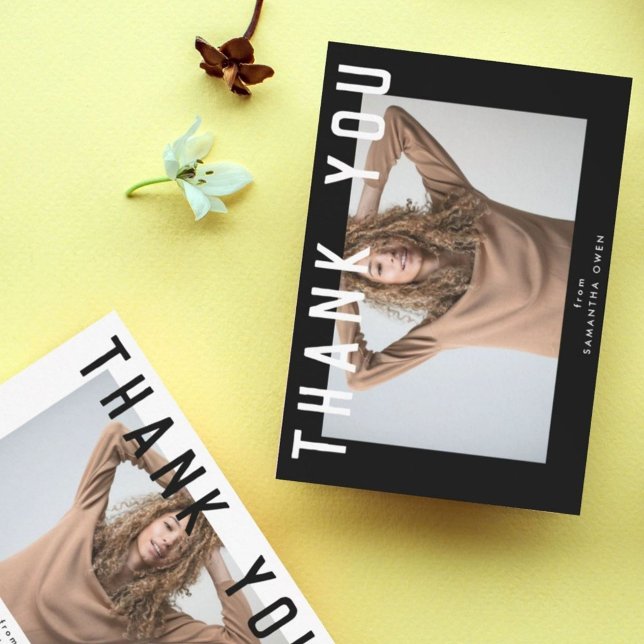 snyggt voguish White chic Smart grad-foto Tack Kort (Skapare uppladdad)