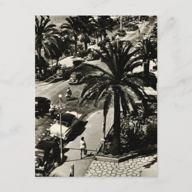 Snyggt vykort för stranden 1950 (Framsida)