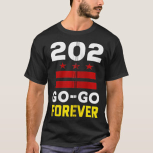 Snyggt Washington DC, 202 Go Music Forever-gåva T Shirt
