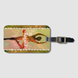 Snyggt Watercolor Ballerina Bagagebricka