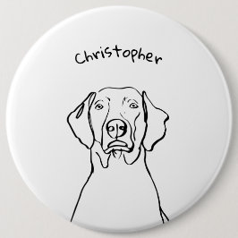 Snyggt Weimaraner: Din text, Stil Knapp