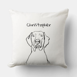 Snyggt Weimaraner: Din text, Stil Kudde