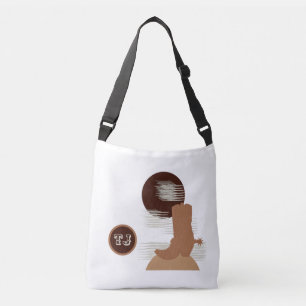 Snyggt Western Stil Cowgirl Boot Tote Bag Axelväska