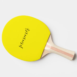 Snyggt White Bag med Gult "Summer" Pingisracket