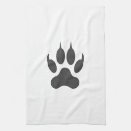 Snyggt White Black Animal Lejon Tiger Tass Kökshandduk