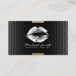 Snyggt White Läppar Makeup Artist Modern Dots #20 Visitkort