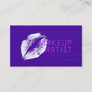 Snyggt White Läppar Makeup Artist Salon #8 Visitkort