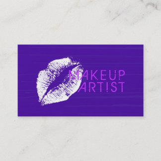 Snyggt White Läppar Makeup Artist Salon #8 Visitkort