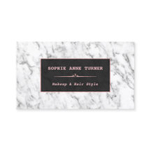 Snyggt White Marble Ro Guld Makeup Artist