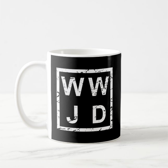 Snyggt Wwjd Kaffemugg (Vänster)