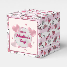 Snyggt XOXO Alla hjärtans dag mönstrad Presentaskar