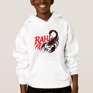 Snyggt Youth Hoodie med korpion Design T Shirt