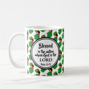 Snyggt ZAMBIA Monogram Blsed Nation Gift Kaffemugg