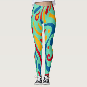Snyggten abstrakt "Ratti_Kreativ_Arts" Le Leggings