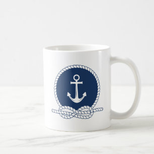 Snyggten ankrar och Rope Kaffemugg