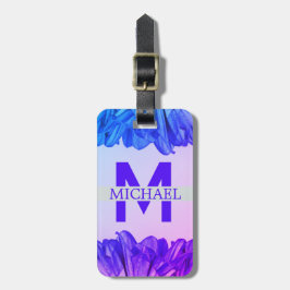 Snyggten Anpassa Monogram med  Traveler Script Nam Bagagebricka