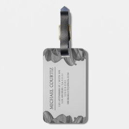 Snyggten Anpassa Monogram med  Traveler Script Nam Bagagebricka