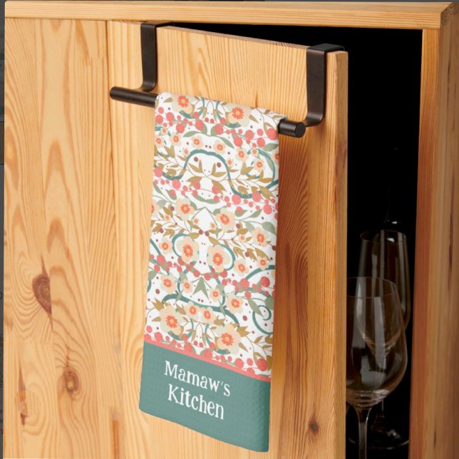 Snyggten Anpassat namn för Blommigt av Söt för ele Kökshandduk (Skapare uppladdad)