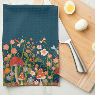 Snyggten Anpassat namn för chic Färgat svamprum Kökshandduk