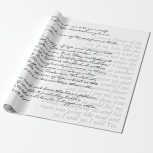 Snyggten anpassningsbar Modern handskriven text Presentpapper