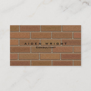 Snyggten av attraktiv brunmur modern minimalistisk visitkort