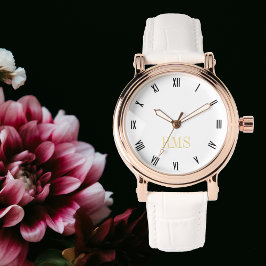 Snyggten Chic Elegant Ro Guld Monogrammed  Armbandsur